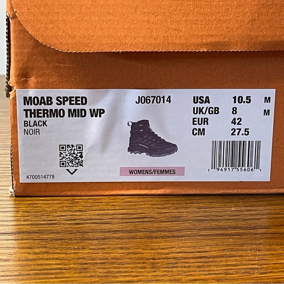NWT | Merrell Moab Speed Thermo Mid Winter Boots, Mid Top, Waterproof - Picture 16 of 16
